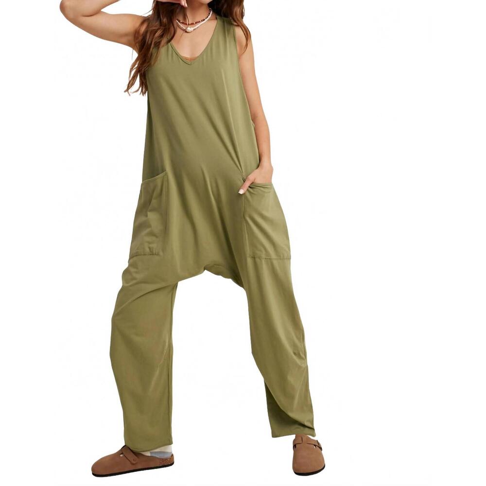 NEW WISHLIST effortless one jumpsuit in olive